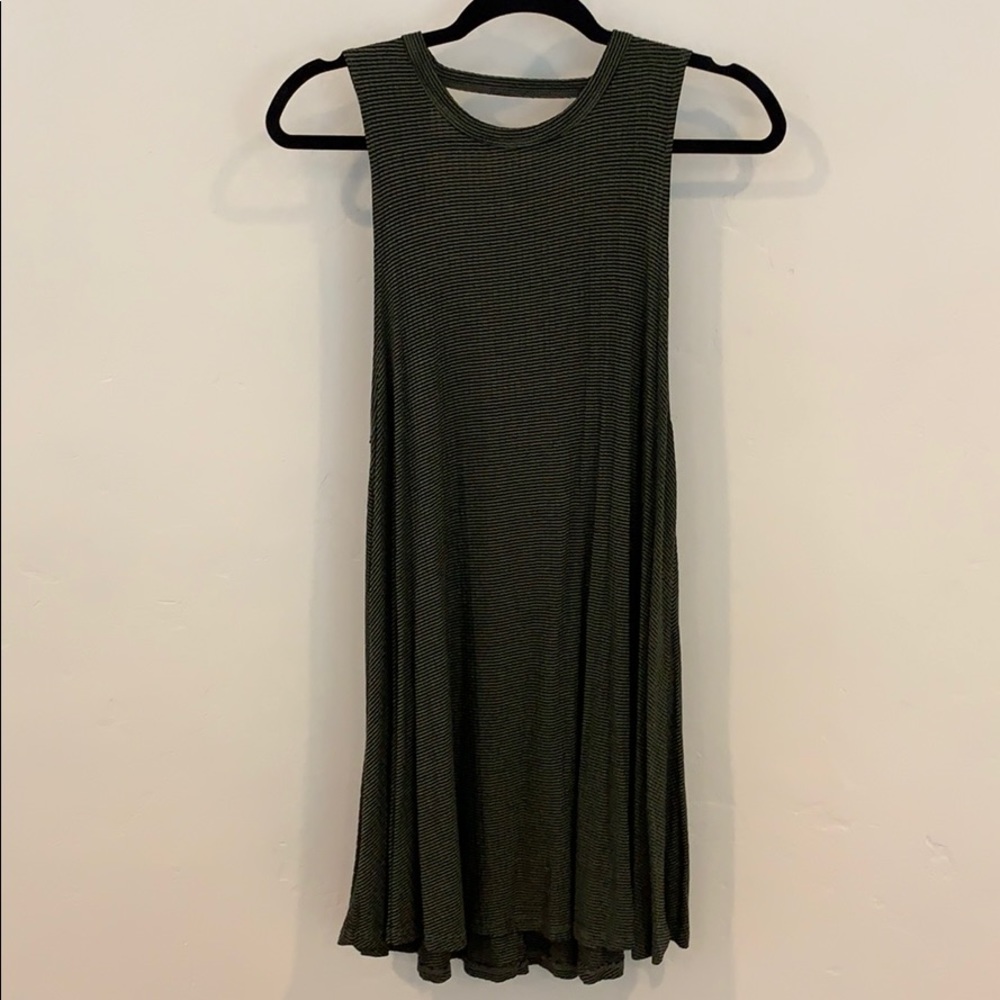 Audrey 3+1 Flowy Summer Dress in Green, Medium